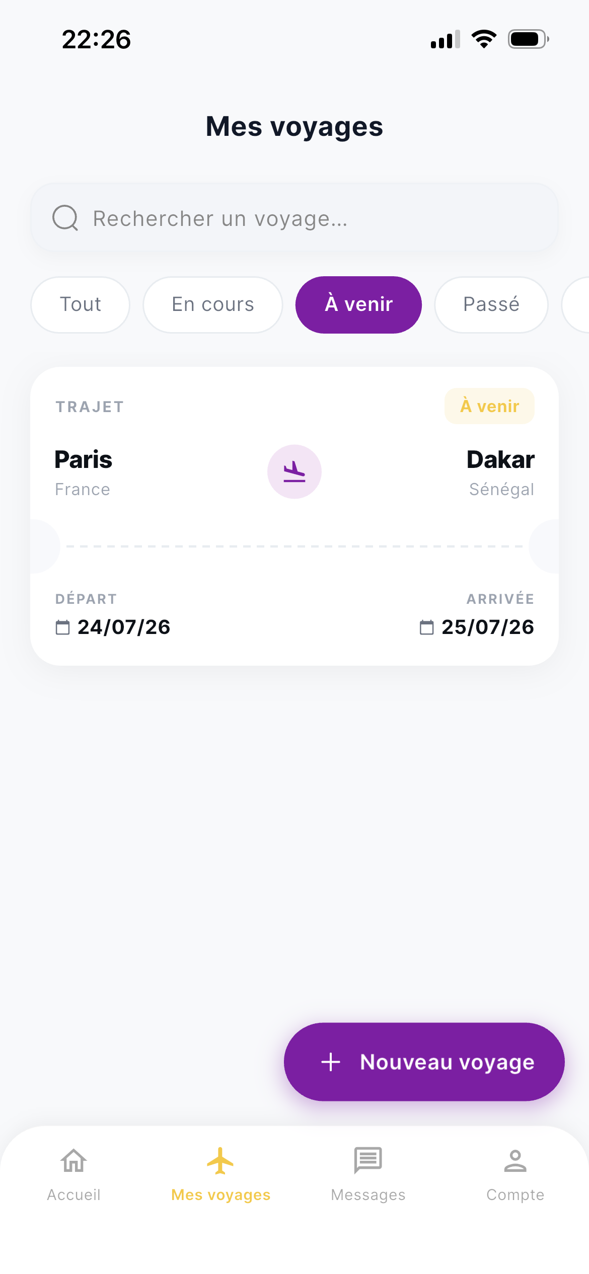 Mes voyages